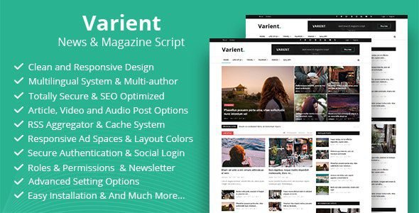 Varient – News & Magazine Script v2.2.1