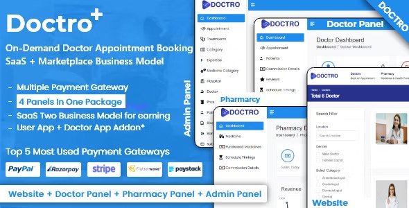 On-Demand Doctor – Appointment Booking SaaS Marketplace Business Model v8.0.1