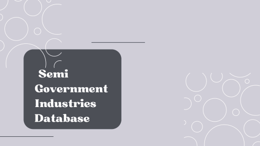 Semi-Government Industries Database